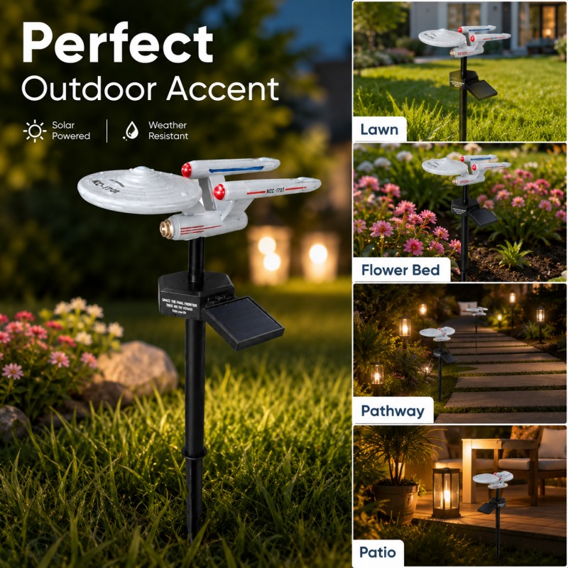 Smart Garden Spotlights - Lampada Solare da Giardino Star Trek