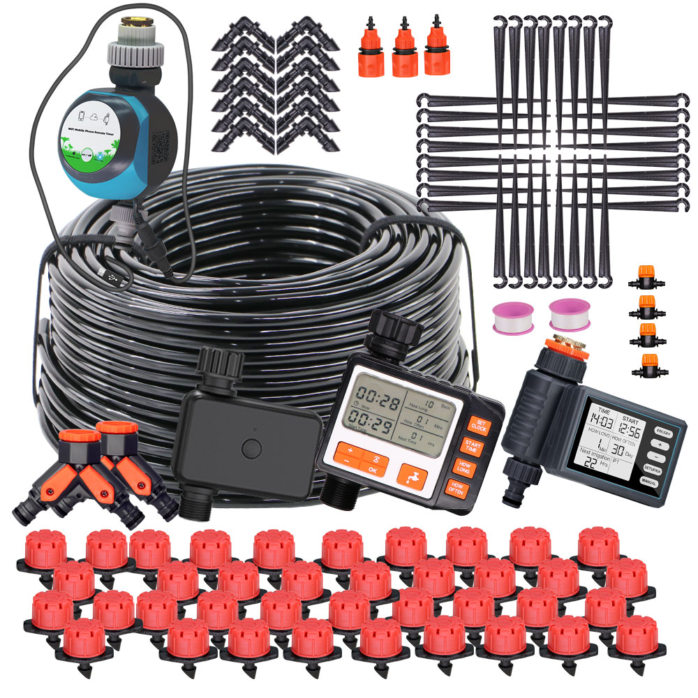 Smart Garden Hose Timer - 50-5M 1/4 ''gocciolatori regolabili per tubi