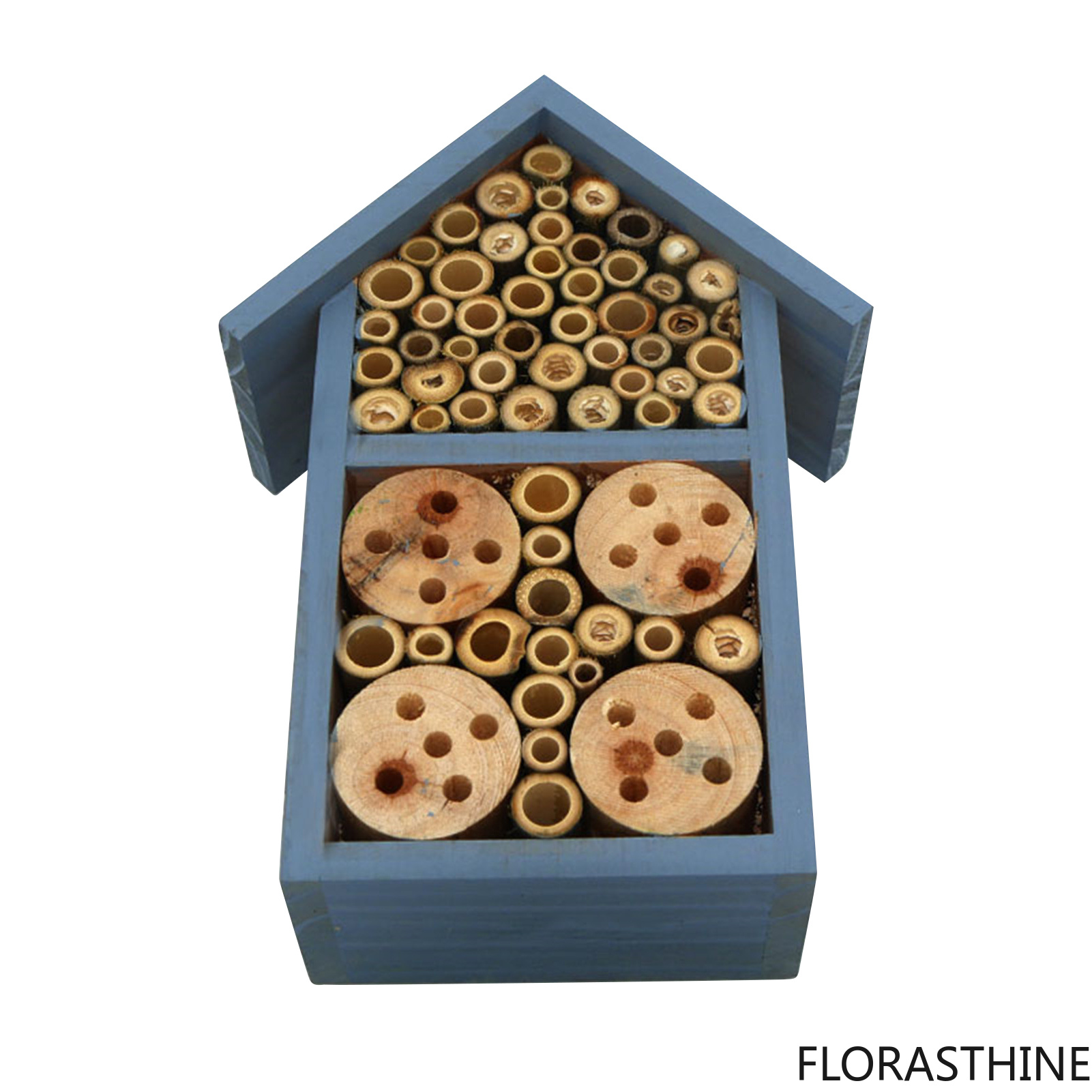 Insect Hotel Wood - Casetta per insetti in legno naturale,