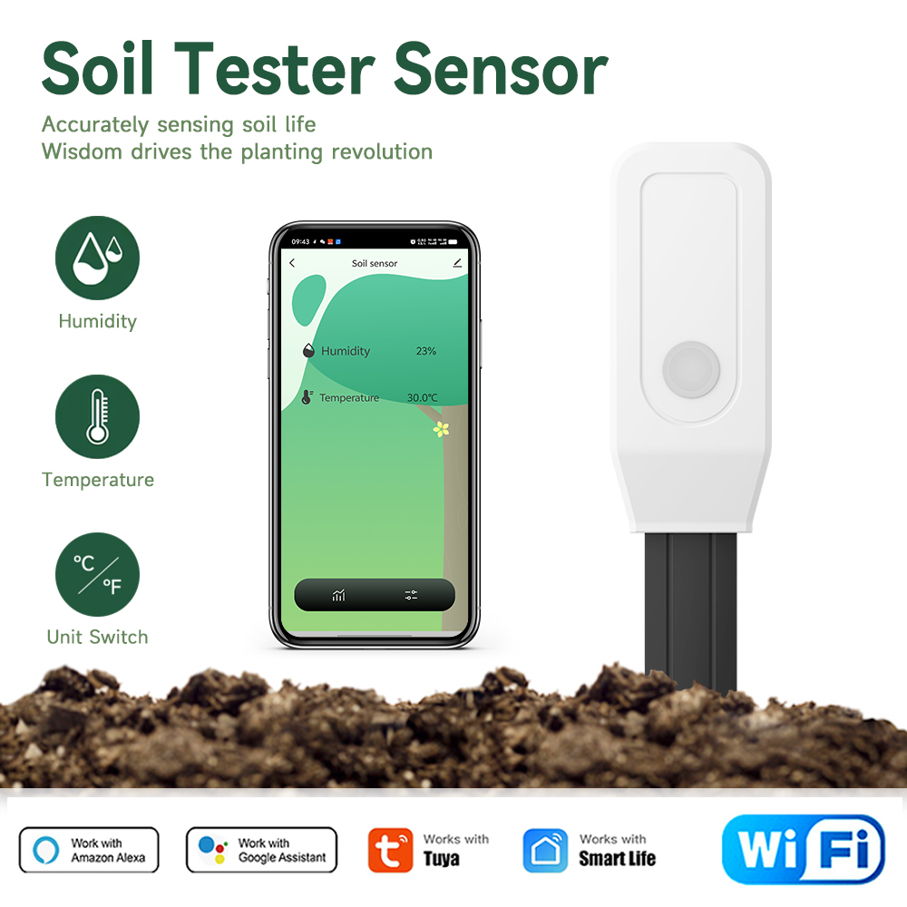 Smart Soil Sensor - Tester WiFi per Terreno Tuya Smart,