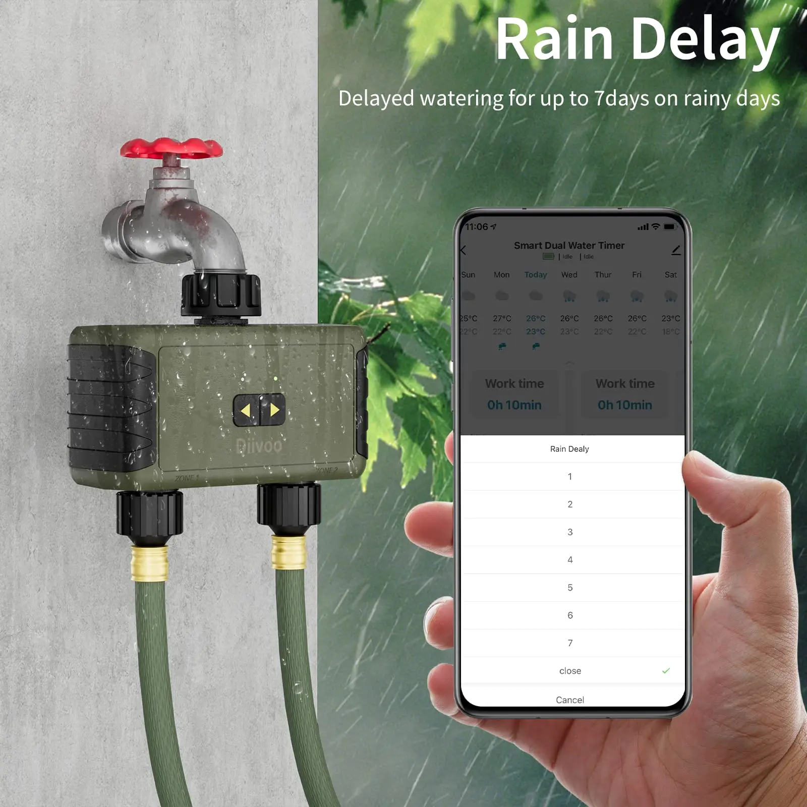 Timer Irrigazione Diivoo Bluet - Smart Garden Hose Timer recensione e prezzo