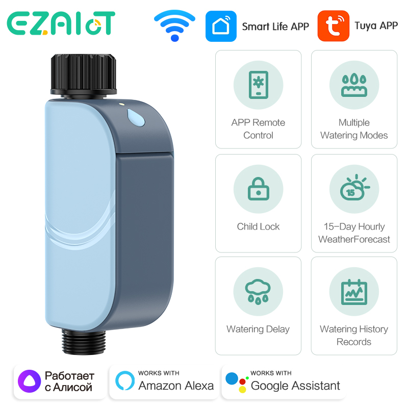 Smart Tuya WIFI timer per irri - Smart Garden Iot recensione e prezzo